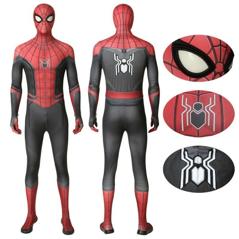 Spider Man Far From Home Peter Parker Spiderman Jumpsuits For Cosplay Costume