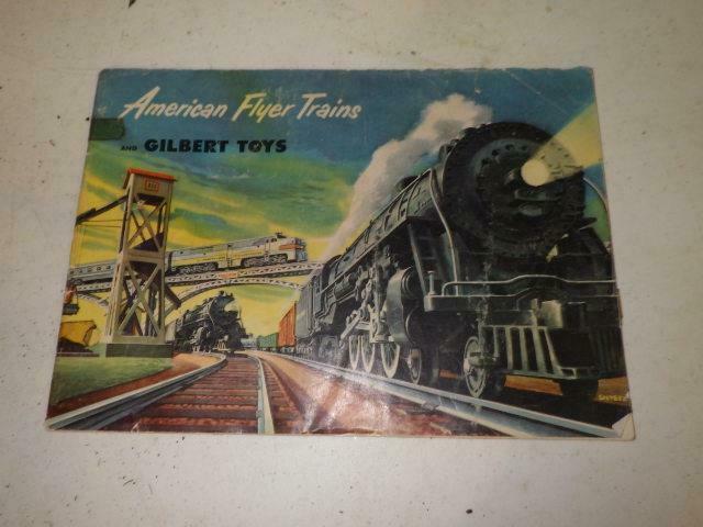 Vintage American Flyer Gilbert 1952 Train Toy Catalog Book Clean Train + Toys