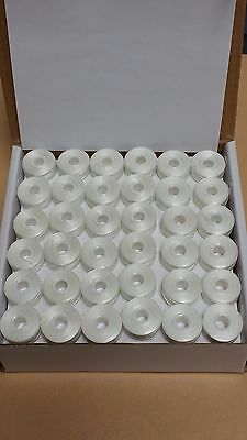 Size L, Pre-wound Polyester Embroidery Bobbins For Brother 144/box 156 Yard