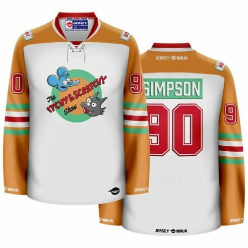 Itchy & Scratchy Simpson Hockey Jersey
