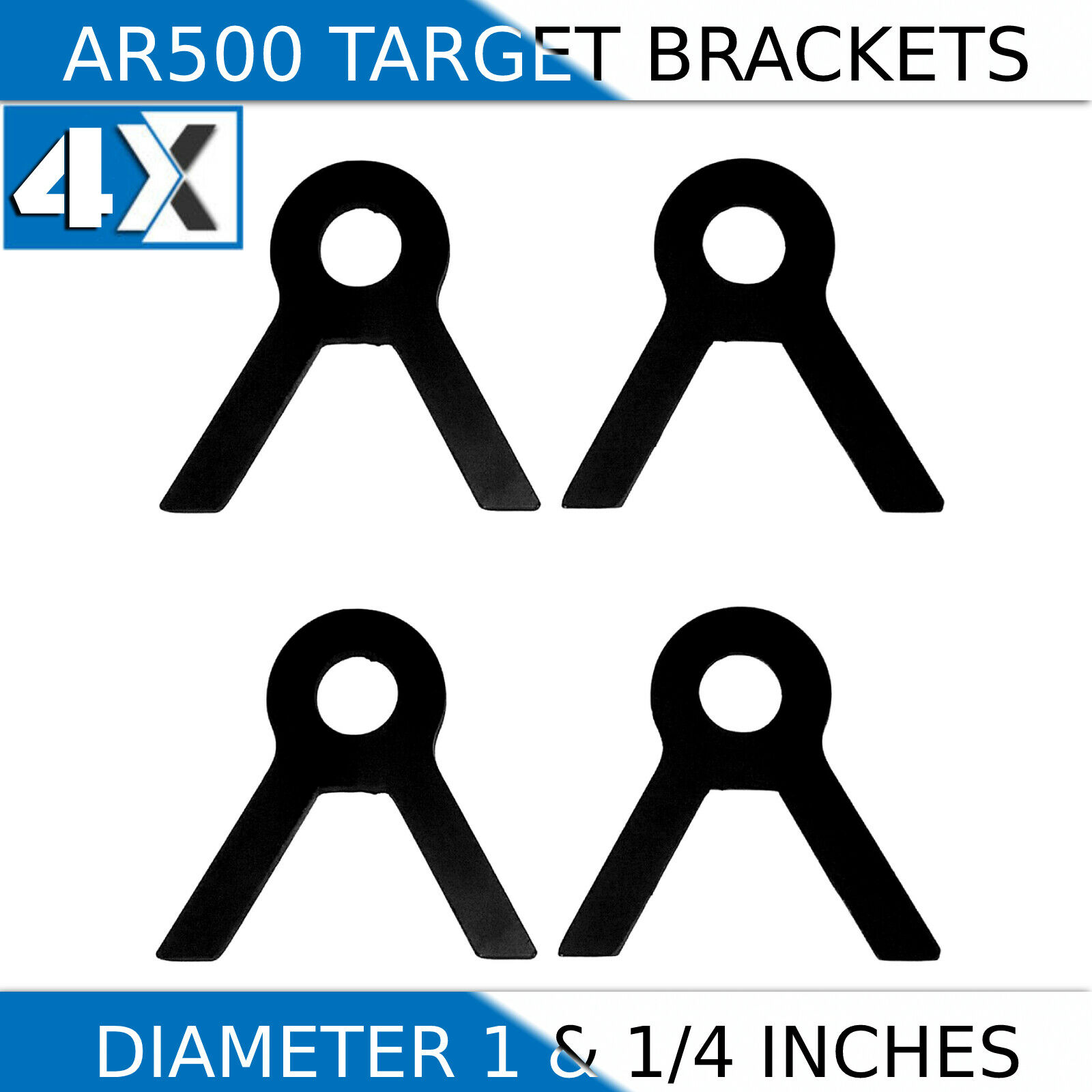Ar500 Pipe Target Brackets Diy Pipe Target Stand Kit (4 Brackets)