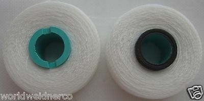 Fil-tec 100 L Size Magna-glide Magnetic Prewound Embroidery Bobbins White Thread