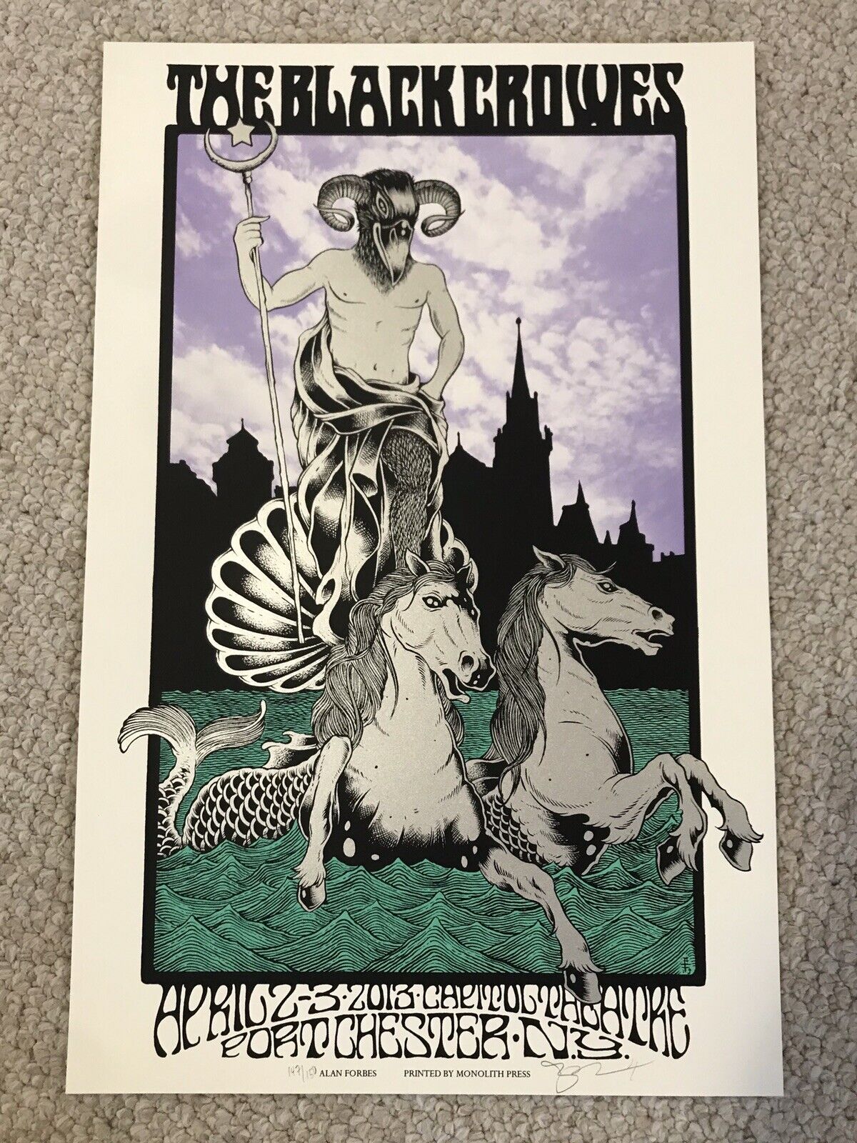 Black Crowes April 2013 Port Chester Ny Poster 147/150