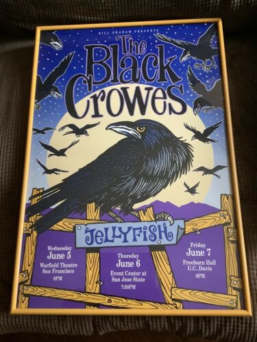 The Black Crowes Framed Bill Graham Poster