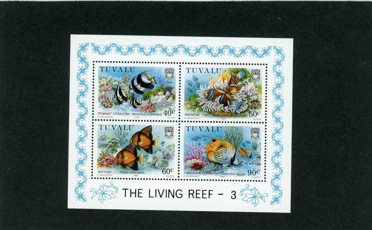 Tuvalu 1989 Fish Scott# 527a Mint Nh