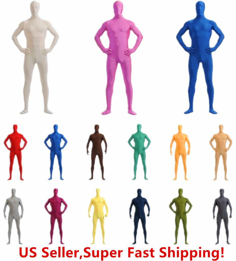 Dh Zentai Suit Men's Spandex Halloween Full Body Costume