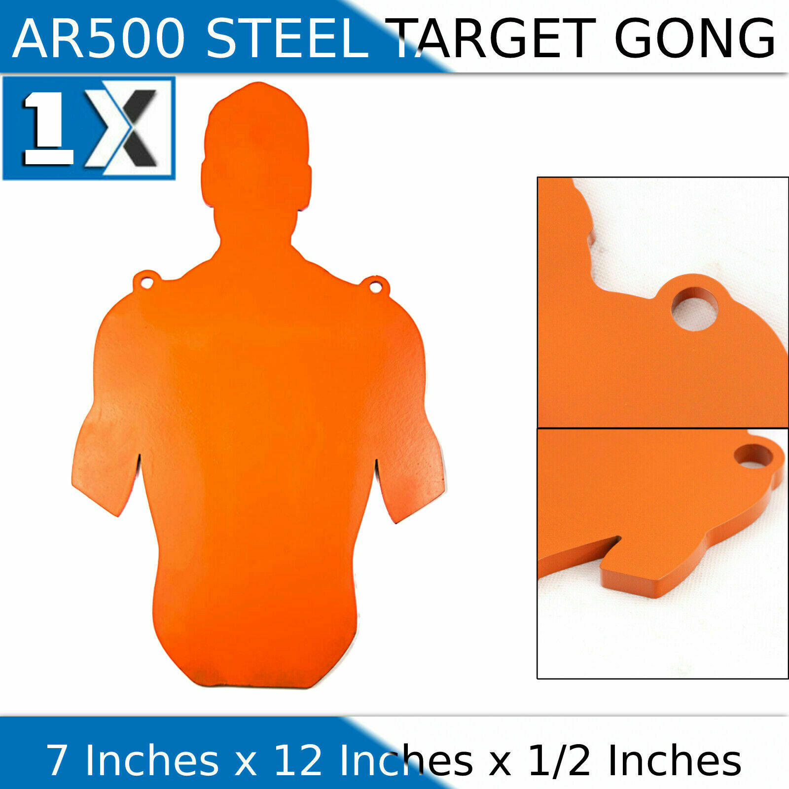 Ar500 Steel 7" X 12" X 1/2" Slaymaker Rifle Targets Shooting Plate Gong Pistol