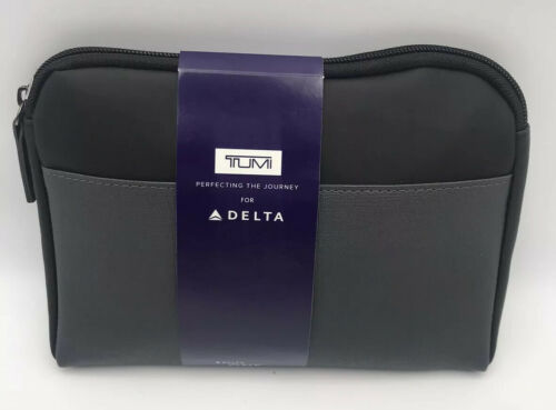 Delta Airline One Soft Tumi Amenity Kit Black 2019 With Hand Cleanser