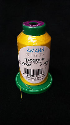 1000m Isacord Thread Any Color (colors 0003-0702) New In Wrapper